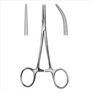 Forceps Sterile Single Use Halsted mosquito artery curved 12.5cm Non Toothed