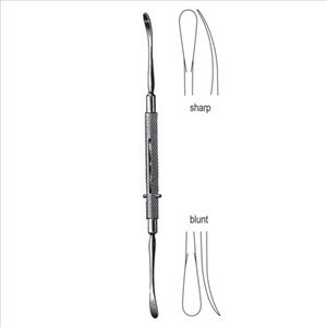 Sterile Single use Raspatory/Elevator Freer 18.5 cm sh/bl with C