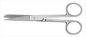 Sterile Single use Surgical Scissors straight sharp blunt 165mm