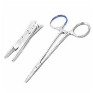 Sterile Single use Needle holder with scissors 12.5 cm with C