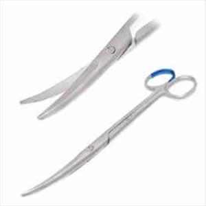 Sterile Single use Scissors Mayo dissecting curved 15.5 cm with C