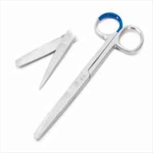 Sterile Single use Scissors surgical straight sharp/sharp 13 cm with C