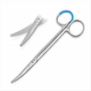 Sterile Single use Scissors dissecting Metzenbaum Baby curved 14.5 cm with C