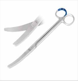 Sterile Single use Scissors uterine Sims 20 cm curved blunt/blunt with C