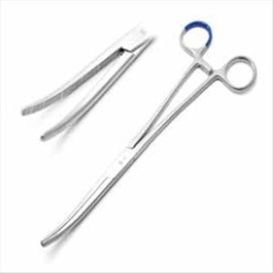 Sterile Single use Forceps artery Pean curved 22 cm with C