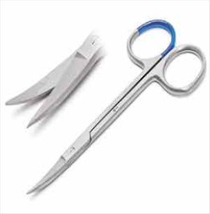 Sterile Single use Scissors Iris ligature 11 cm sh/sh str fine with C