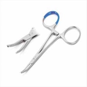 Sterile Single use Forceps micro Mosquito 10 cm curved teeth