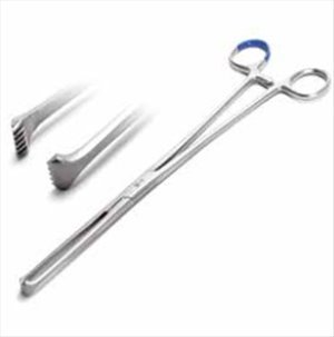 Sterile Single use Forceps Allis intestinal grasping 5 x 6 teeth 25.5 cm with C