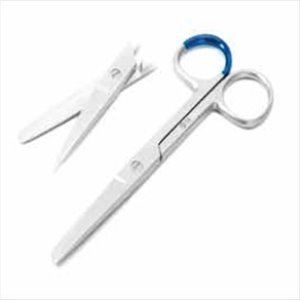 Sterile Single use Scissors 13 cm sharp/blunt with C