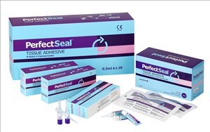 PerfectSeal Tissue Adhesive, n-Butyl Cyanoacrylate, Non-coloured, 10 x 0.5ml ampoules