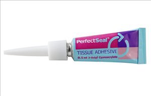 PerfectSeal Tissue Adhesive, 2-Octyl Cyanoacrylate, Dome-tip applicator, 0.5ml