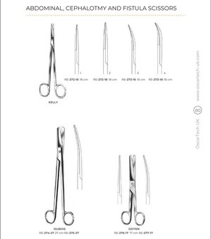 Abdominal, Cephalotmy And Fistula Scissors