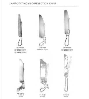 Amputating And Resection Saws