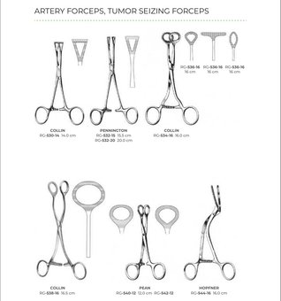 Artery Forceps, Tumor Seizing Forceps