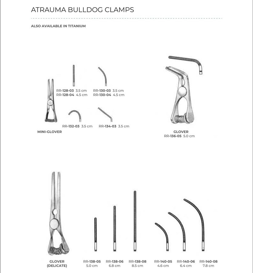 Atrauma Bulldog Clamps (Part 1)