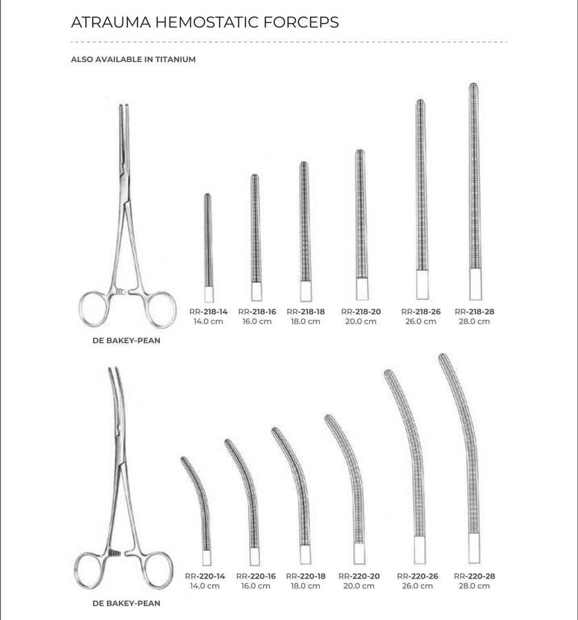 Atrauma Hemostatic Forceps (Part 2)