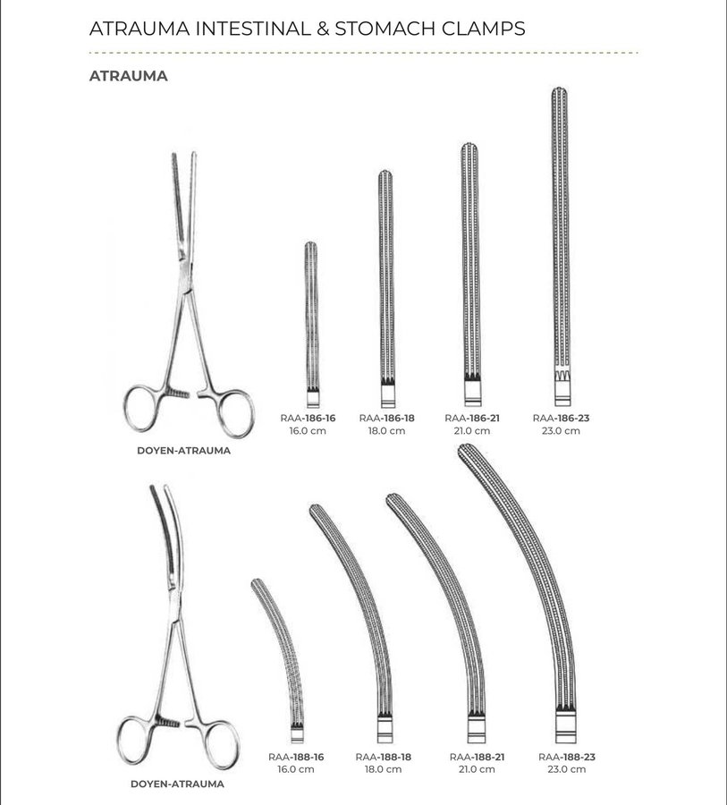 Atrauma Intestinal & Stomach Clamps (Part 1)