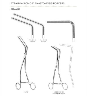 Atrauma Sigmoid Anastomosis Forceps