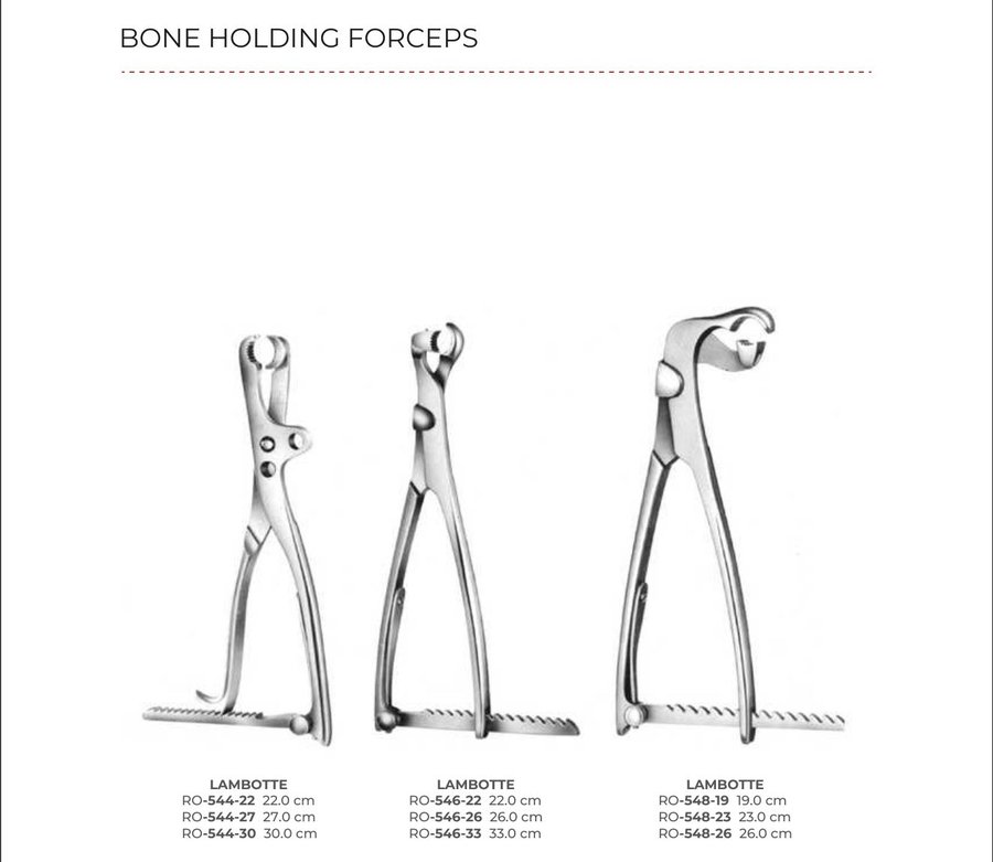 Bone Holding Forceps (Part 5)