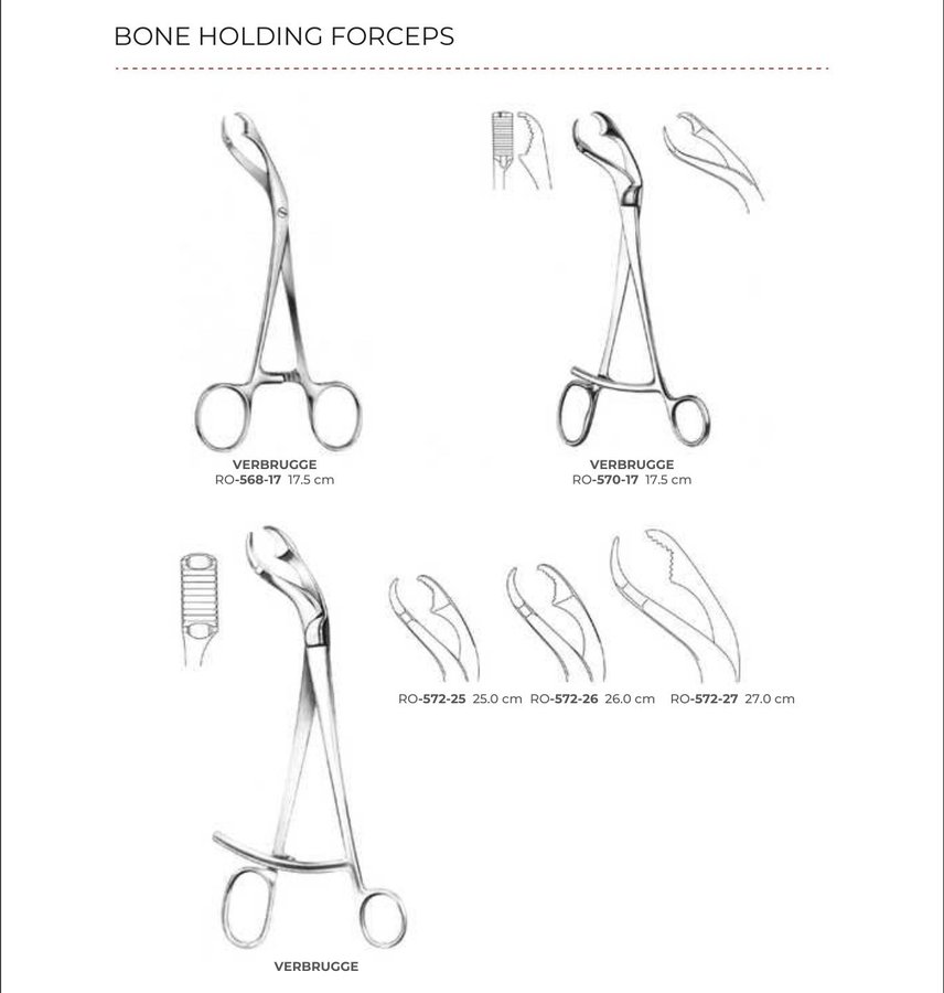 Bone Holding Forceps (Part 7)