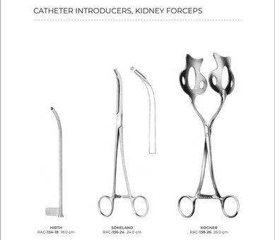 Catheter Introducers, Kidney Forceps