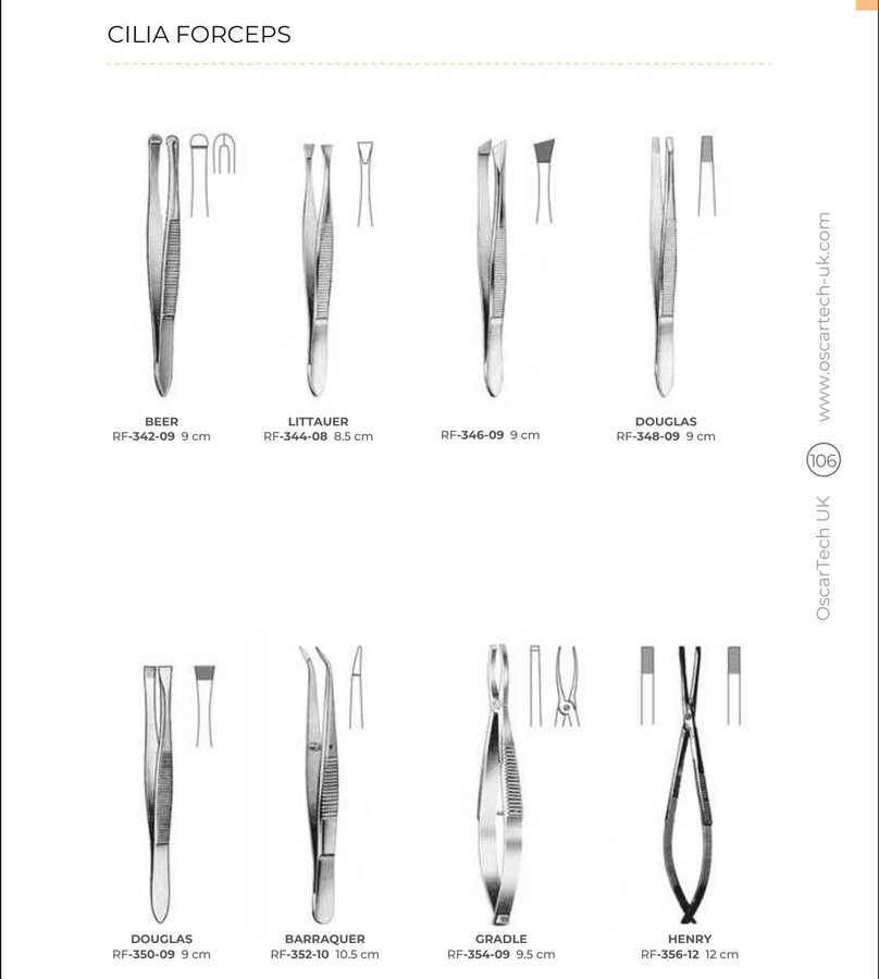 Cilia Forceps