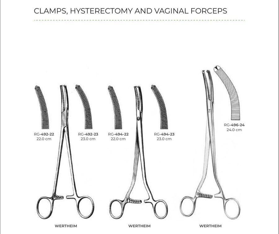 Clamps, Hysterectomy And Vaginal Forceps (Part 1)