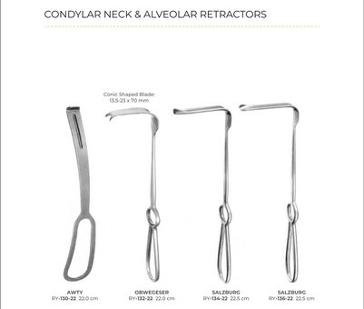 Condylar Neck & Alveolar Retractors