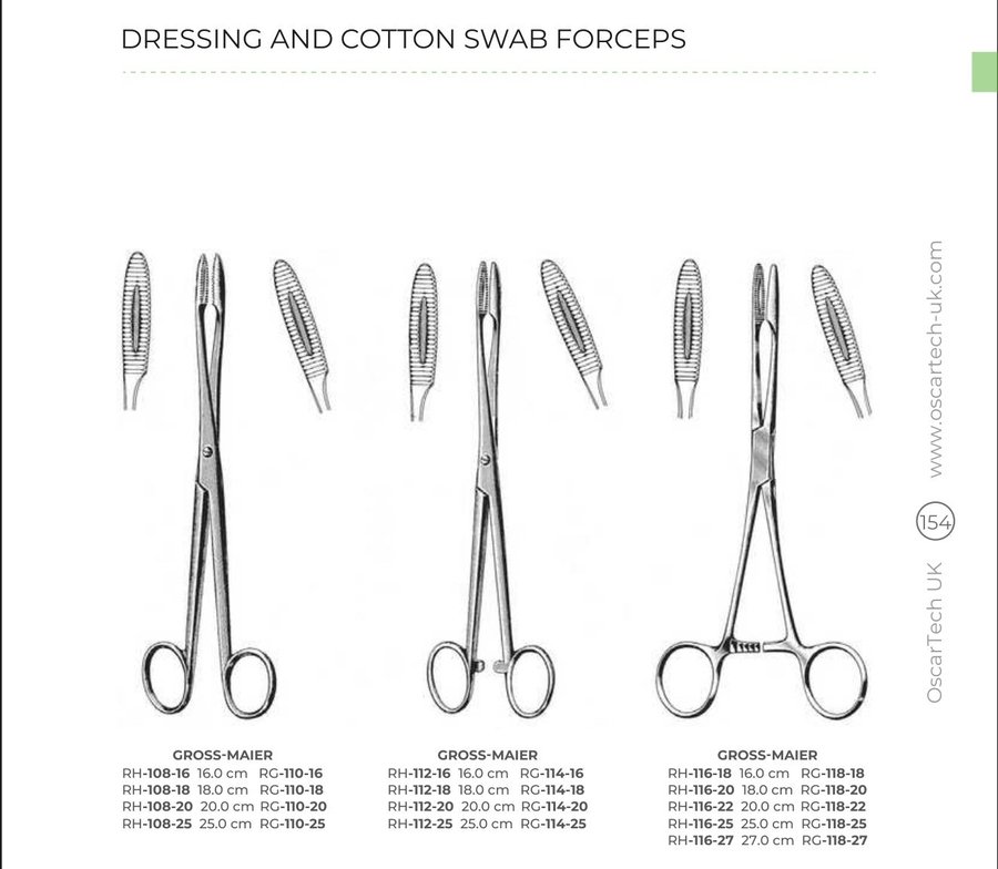 Dressing And Cotton Swab Forceps (Part 1)