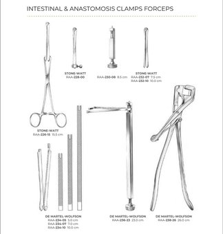 Intestinal & Anastomosis Clamps Forceps