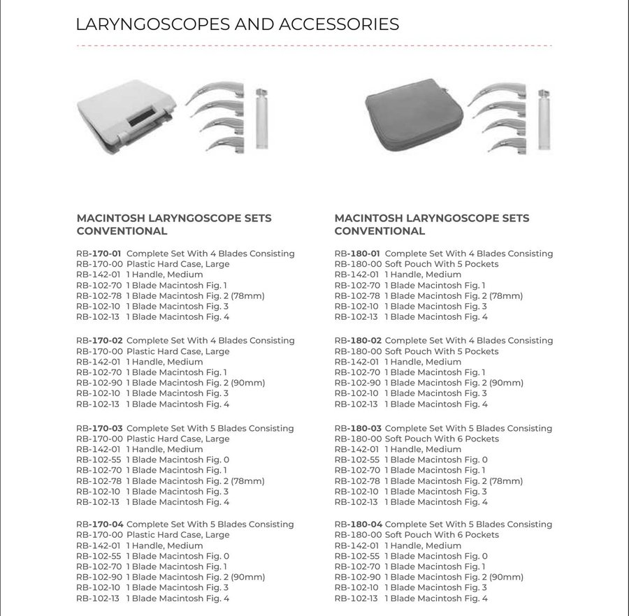 Laryngoscopes And Accessories (Part 4)