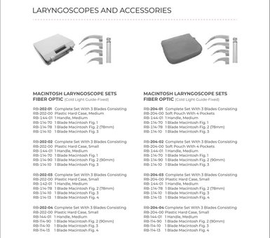 Laryngoscopes And Accessories (Part 5)