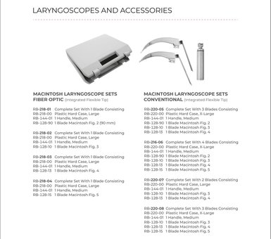 Laryngoscopes And Accessories (Part 7)