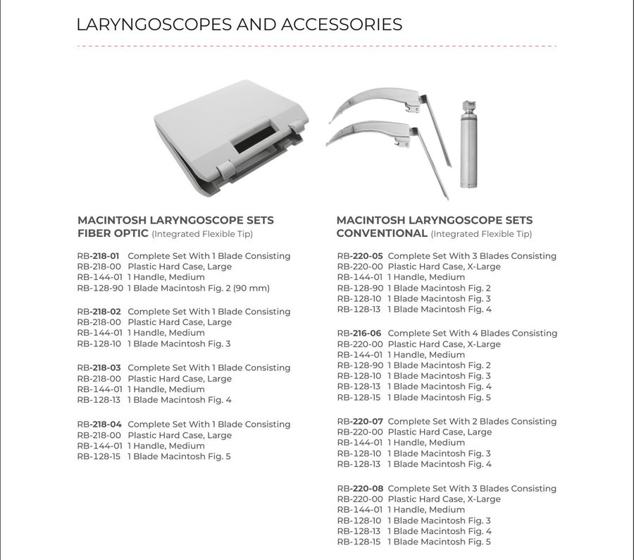 Laryngoscopes And Accessories (Part 7)