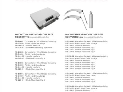 Laryngoscopes And Accessories (Part 7)