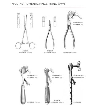 Nail Instruments, Finger Ring Saws