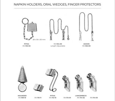 Napkin Holders, Oral Wedges, Finger Protectors