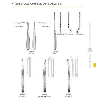 Nasal Saws, Chisels, Osteotomes