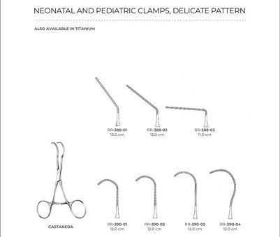 Neonatal And Pediatric Clamps, Delicate Pattern (Part 1)
