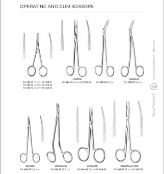Operating And Gum Scissors