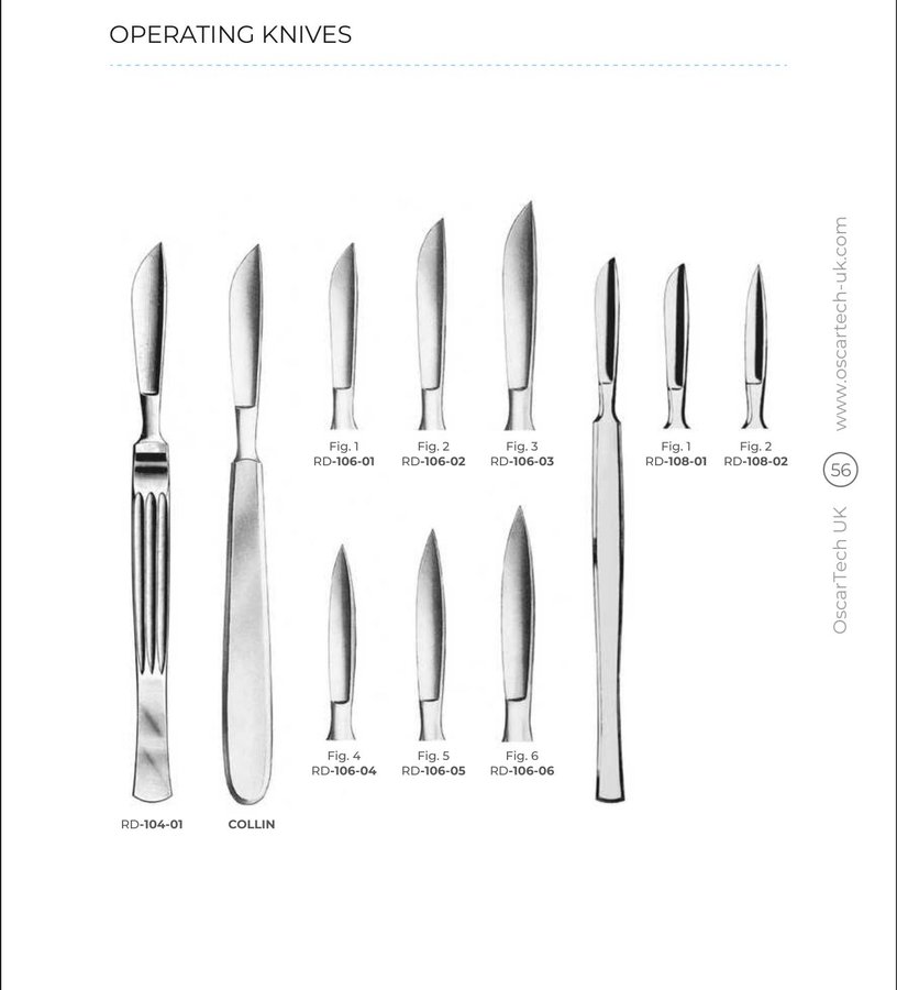 Operating Knives