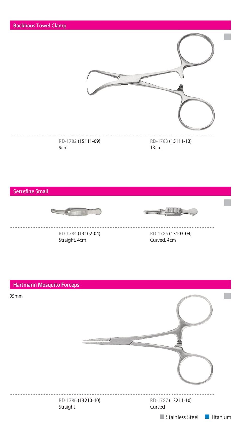 Forceps, catalogue page 17 of 23