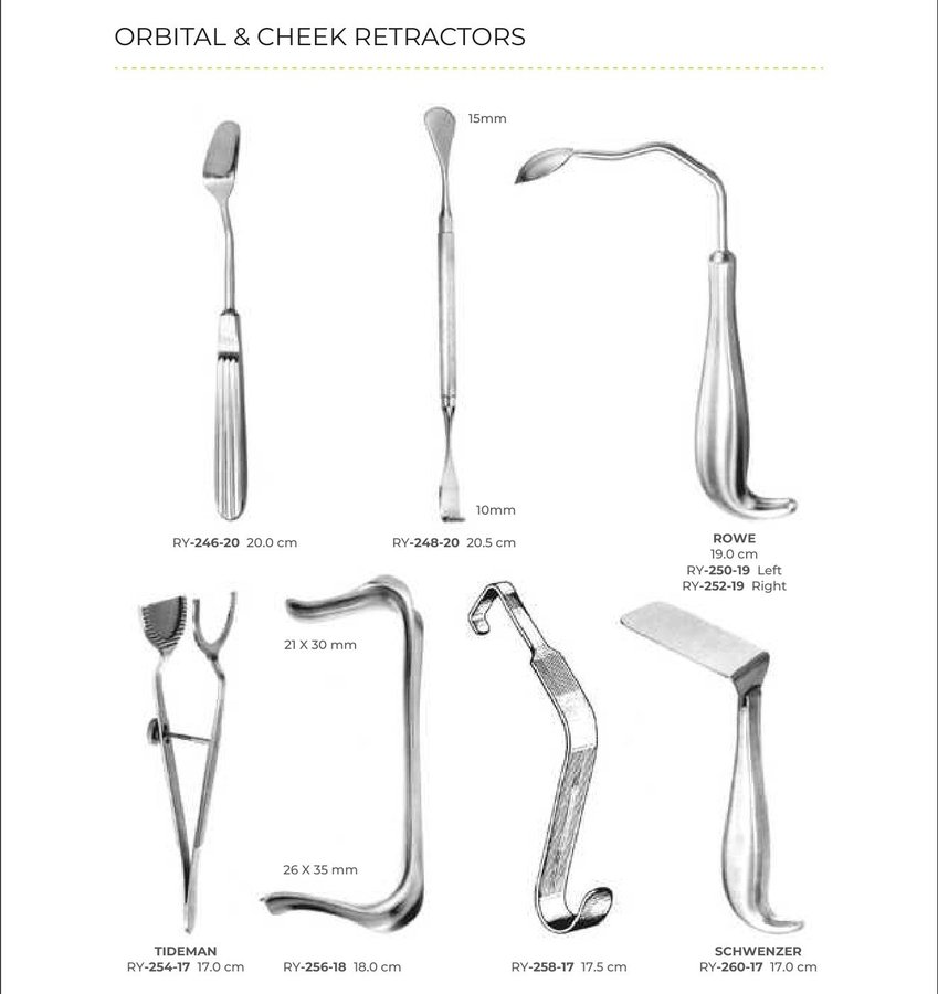 Orbital & Cheek Retractors