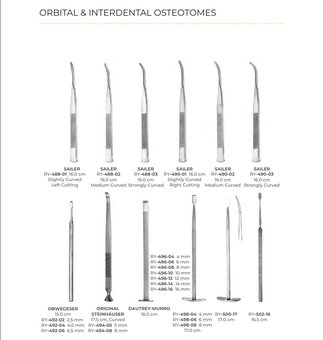 Orbital & Interdental Osteotomes