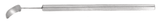 Helveston Tissue Retractor, Thin Curved Blade, Blade Length:7mm wide
