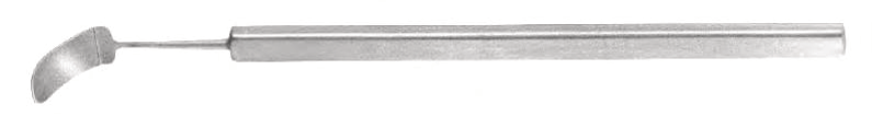Helveston Tissue Retractor, Thin Curved Blade, Blade Length:11mm wide