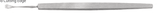 Gill Corneal Knife Curved Cutting Edge Straight