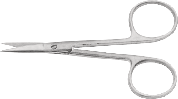 Iris Scissors Curved,Delicate,Pointed Tips 10cm