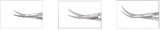 Castroviejo Universal Corneal Scissors, Curved, Blunt Tip Small blades
