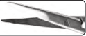 DALK Micro Scissors Left + Right Set, The lower blade of the scissors is thinner and 1mm longer than the upper blade
